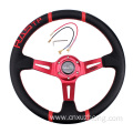 14inch leather Racing deep dish Steering Wheel